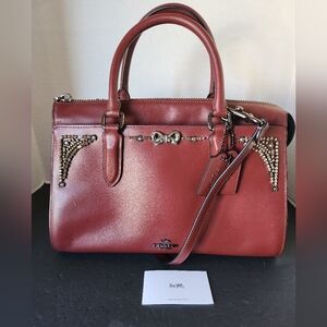 Coach Limited Edition Selena Gomez 2Way Bordeaux Satchel, 2018, 39289